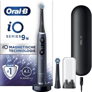 Oral-B iO 9N - Black - Elektrische Tandenborstel Ontworpen Door Braun