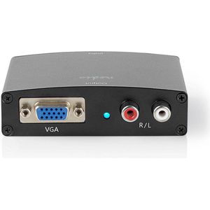 Nedis HDMI-Converter - HDMI Input - VGA Female / 2x RCA Female - 1-weg - 1280x768 - 1.65 Gbps - Aluminium - Antraciet