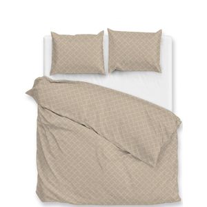 Zohome Linea-di-Satinado Dekbedovertrek - 100% Katoen-Satijn - 240x220 - Beige