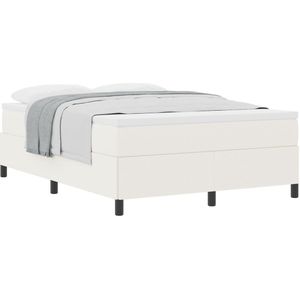 vidaXL - Bed - Frame - Crème - 140x190 - cm - Corduroy - Stof