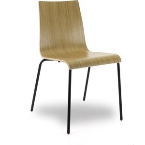 RoomForTheNew stoel R32 - eetkamer stoel - kantinestoel - stoel - chair - stoelen - eetkamer stoelen - kantine stoelen - bruine stoel - stoel bruin