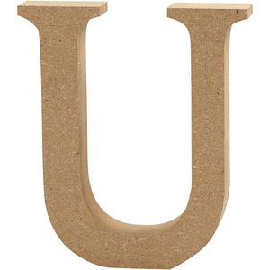 Creative Letter U Mdf 13 Cm