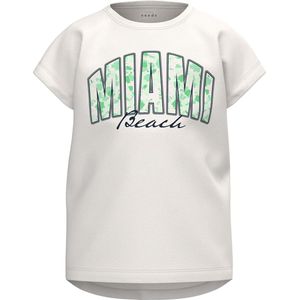 Name it t-shirt meisjes - ecru - Miami - NKFvigea - maat 116