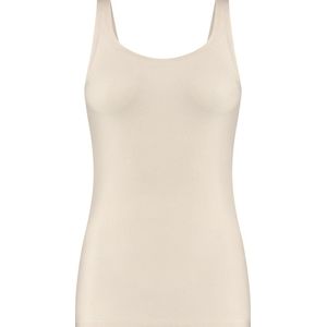 TEN CATE Secrets women 2-way singlet cotton (1-pack) - dames singlet - amandelkleurig - Maat: L