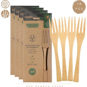 Cook Concept Bamboe Vorken | 16 Stuks | 15 cm