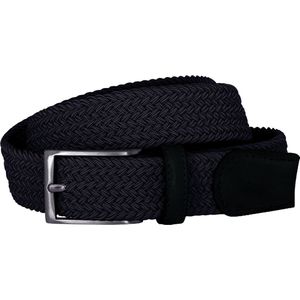 LINDENMANN elastische heren riem - marineblauw - Maat: 120