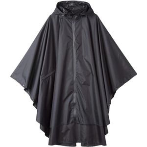 S&Dshopline® Stijlvolle waterdichte regenjas met capuchon en ritssluiting - zwart