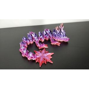 Winter dragon gearticuleerde draak fidget