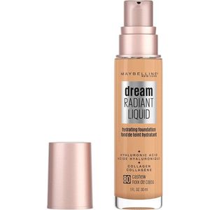 Maybelline Dream Radiant Liquid Foundation - 80 Cashew - Geschikt voor de Droge Huid met Hyaluronzuur en Collageen - Getinte huidskleur - 30 ml