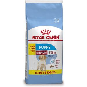 Royal Canin Medium Puppy - Hondenvoer - 15+3 kg Bonusbag