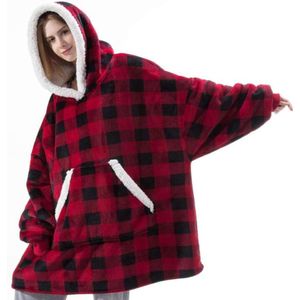 Kersttrui oversized hoodie met gigantische zak - ultra zacht en met capuchon - voor mannen en vrouwen