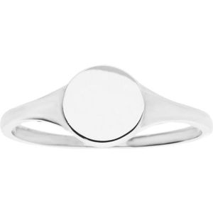 Silver Lining ring Signet rond 925 zilver