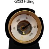 Bedlamp Zwart/ Gouds-sTulips-sUSB+C oplaadpoorts-sGX53 fitting