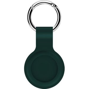 By Qubix AirTag case shock series - siliconen sleutelhanger met ring - groen