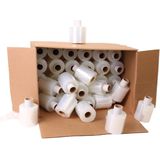 Mini wikkelfolie bundelfolie 20 micron 10 cm x 250 meter transparant 1-zijdig klevend | 24 stuks