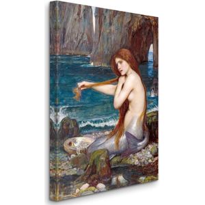John William Waterhouse, A Mermaid - Een zeemeermin (1900) - 3:2