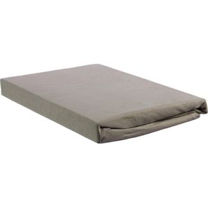 Hoeslaken Topper Beddinghouse Jersey-180 x 200 / 220 cm-BH Taupe