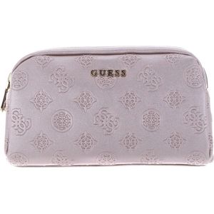 GUESS Toilettas Double Zip Cosmetic Bag Antique Rose Oud roze