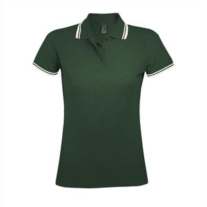 SOL'S Women´s Polo Shirt Pasadena L586 - Forest Green/White - L