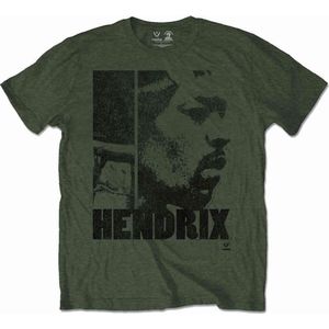 Jimi Hendrix - Let Me Live Heren T-shirt - S - Groen