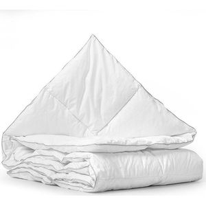 Sleep - Velvet Half Dons Mono - 4-Seizoenen - Dekbed - Dons - 140x220 - Wit
