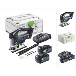 Festool CARVEX PSBC 420-Basic accu-pendeldecoupeerzaag 18 V 120 mm borstelloos + 2x accu 5.0 Ah + lader + systainer