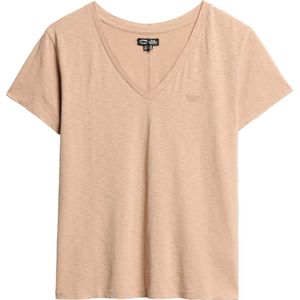 Superdry STUDIOS SLUB EMB VEE TEE Dames T-shirt - Maat XL