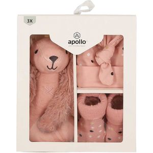 Apollo Baby's Giftbox Konijn - Kraamcadeau - Babyshower - Baby sokken