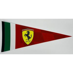 Scuderia Ferrari - Ferrari - formule 1 - F1 - Charles LeClerc - Italië ferrari - italia ferrari vlag - auto - racen - Vaantje - ferrari motors - Formula 1 - F1 GP - GP - grand prix - Sportvaantje - Wimpel - Vlag - Pennant - 31*72 cm - Ferrari rood