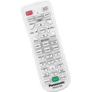 Afstandsbediening geschikt voor de PANASONIC PT-EW550EL beamer, vervangt N2QAYA000121