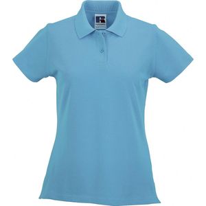 Russell Europa Vrouwen/dames Klassiek Katoenen Korte Mouw Poloshirt (Turquoise)