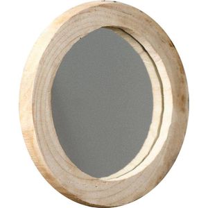 Spiegel met houten frame Factory, 35 cm