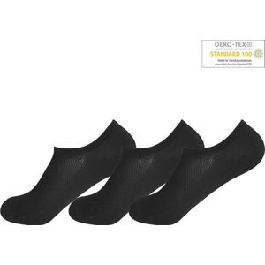 Gianvaglia 12-paar sneaker sokken heren - 40 - Zwart.