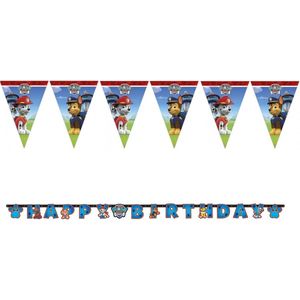 Nickelodeon – Paw Patrol – Versiering - Vlaggenlijn – Letterslinger – Kinderfeest.