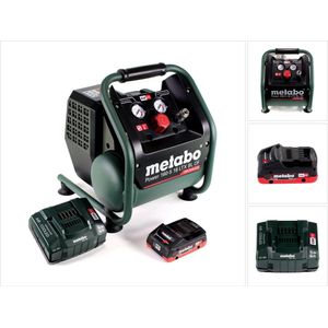 Metabo Power 160-5 18 LTX BL OF accucompressor 18 V 8,0 bar borstelloos + 1x LiHD accupack 4,0 Ah + lader