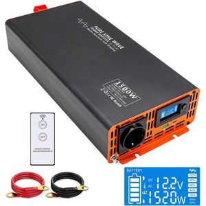 Lexium Omvormer 12V 230V - Spanningomvormer - Auto omvormer - Stopcontact - Autolader