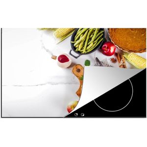 KitchenYeah® Inductie beschermer 81.2x52 cm - Groente - Vlees - Keuken - Kruiden - Kookplaataccessoires - Afdekplaat voor kookplaat - Inductiebeschermer - Inductiemat - Inductieplaat mat