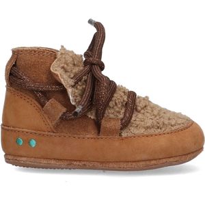 BunniesJR 224524-414 Meisjes Babysneakertjes - Bruin - Suède - Veters