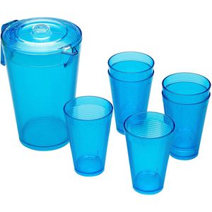My Ninki ® Stijlvolle 2.1L Karaf-Set met 6 Luxe Cocktail- en Drankglazen voor Binnen en Buiten