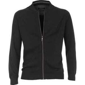 Casa Moda - Vest Zip Donkergrijs - Heren - Maat M - Regular-fit