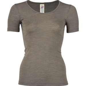 Engel Natur Dames T-shirt Zijde - Merino Wol GOTS walnut 38/40M