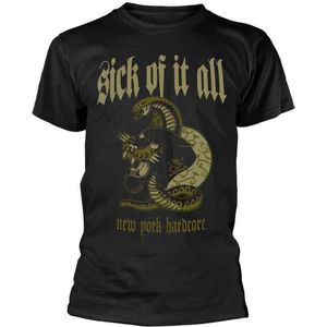 Sick Of It All Heren Tshirt -M- Panther Zwart