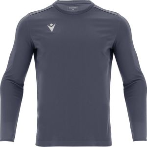 Macron Rigel Hero Voetbalshirt Lange Mouw Kinderen - Antraciet | Maat: 152