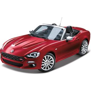 Bburago FIAT 124 SPIDER rood schaalmodel 1:24