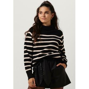 Notre-V Stripe Knit Sweater Truien & vesten Dames - Sweater - Hoodie - Vest- Zwart - Maat L