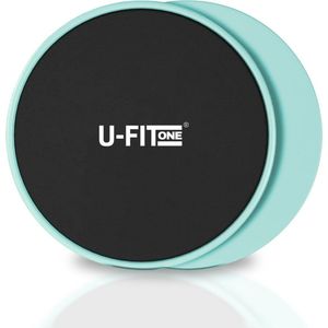 U Fit One Sliders Fitness - Core sliders - Sliding Pads - Sliding Discs - Core Trainer - Ab Trainer - Mint Groen