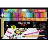 STABILO ARTY Creative Set Pen 68 & Point 88 Combi Etui 36 Stuks