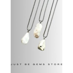 Gemstone ketting Maansteen blauw