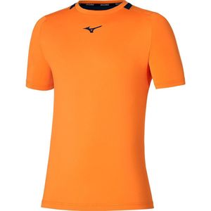 Mizuno T-shirt Met Korte Mouwen Oranje M Man