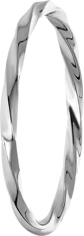 Lucardi Dames Ring twist - Ring - Cadeau voor vrouwen - Echt Zilver - Zilverkleurig